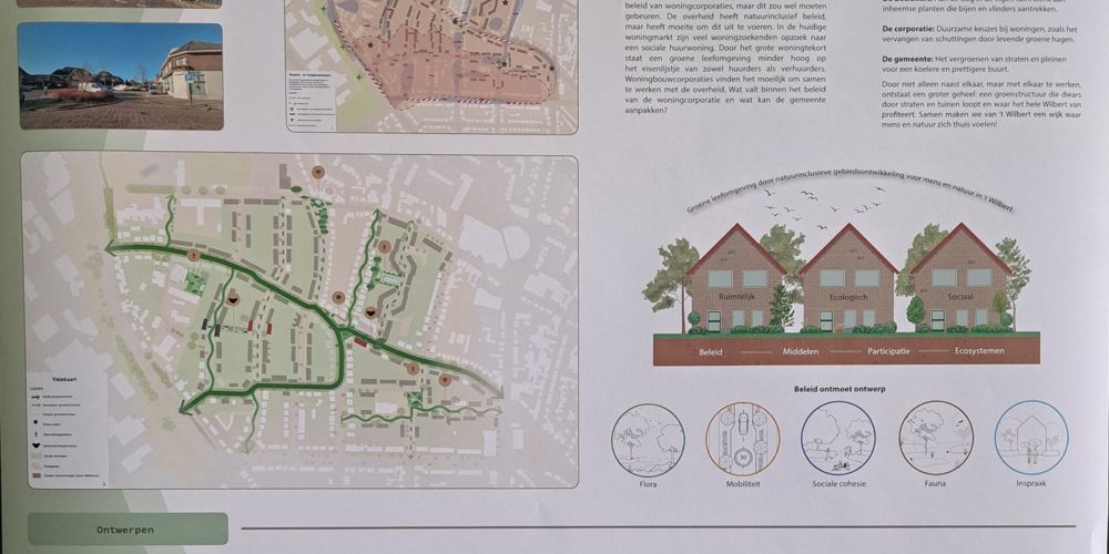 Natuurinclusief ontwerp voor wijk in Hengelo.